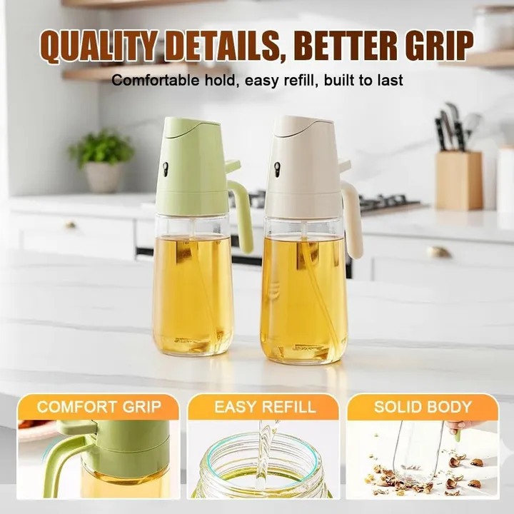 2in1 Oil Spray Dispenser Bottle 500ml – photo 3
