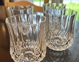 Vintage Diamond-Cut Crystal Glass Set – photo 4