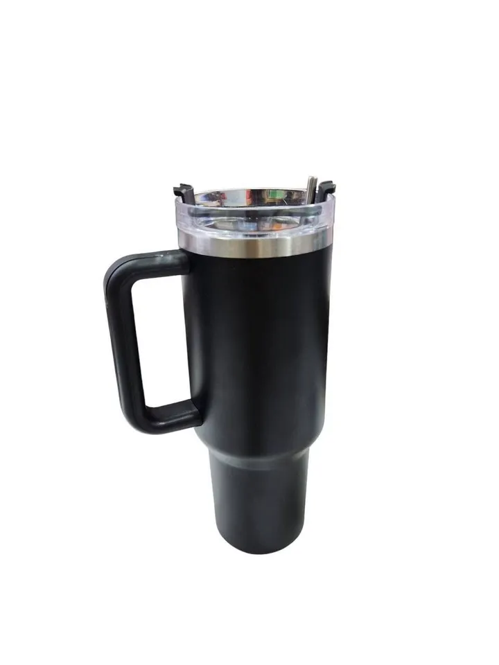 1L Double Layer Stainless Travel Tumbler with Straw – photo 4