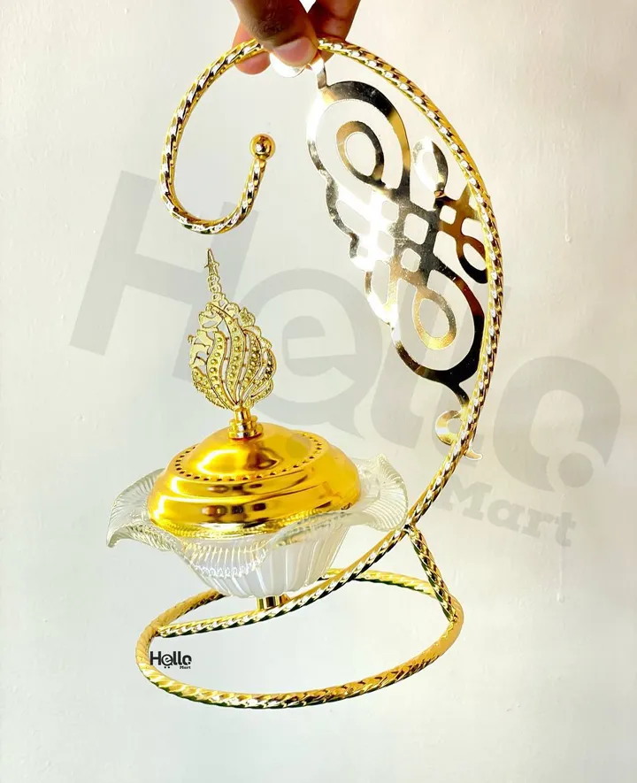 Golden Decorative Incense Burner Stand – photo 3