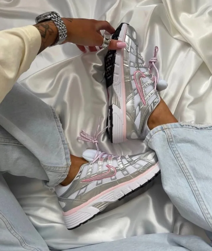 Nike P6000 Metallic Silver Elemental Pink Sneakers – photo 3