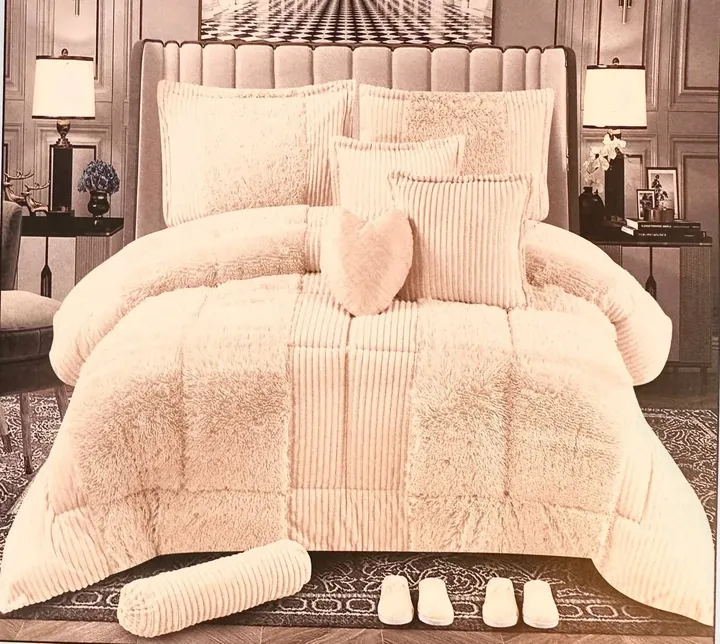 12-Piece Fur Comforter Set – photo 3