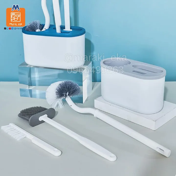 3 in 1 Toilet Cleaning Brush with Holder – photo 3