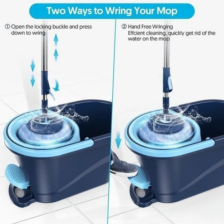 King Spin Mop 360° Microfiber Mop – photo 3