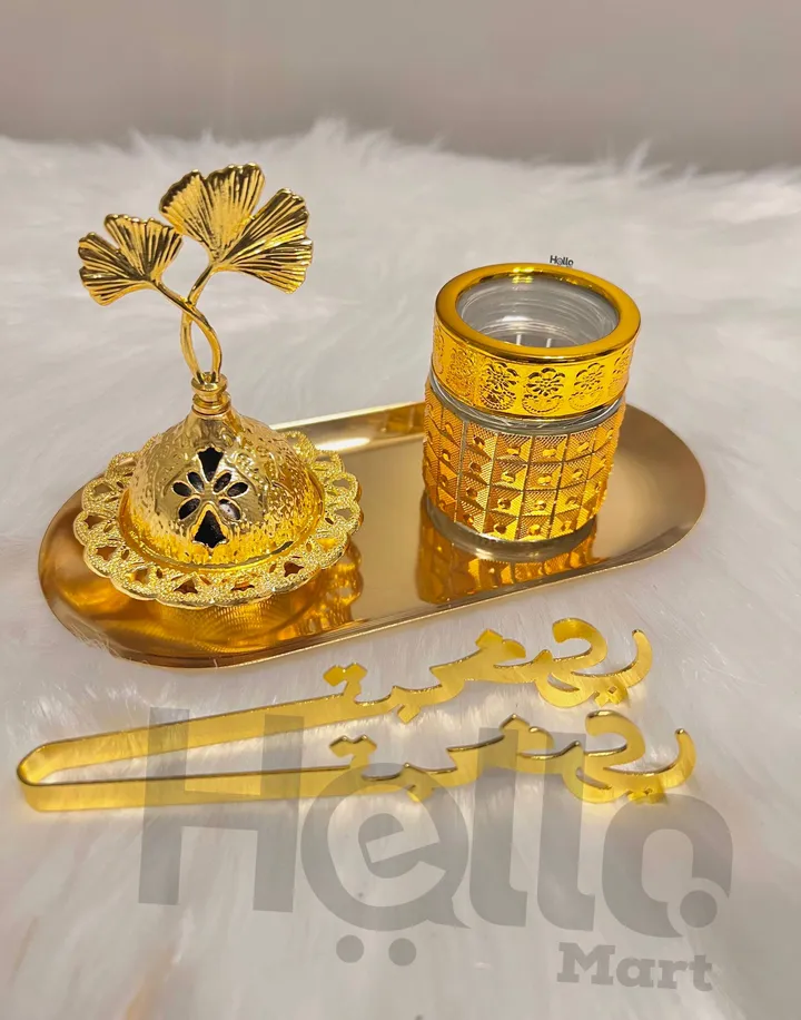 Golden Incense Burner Set – photo 3