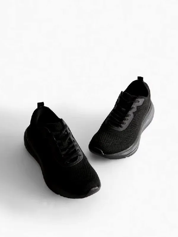 Primark Knitted Lace Up Trainers – photo 3