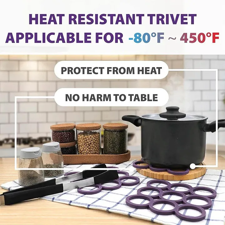 Silicone Heat Resistant Trivets – photo 4