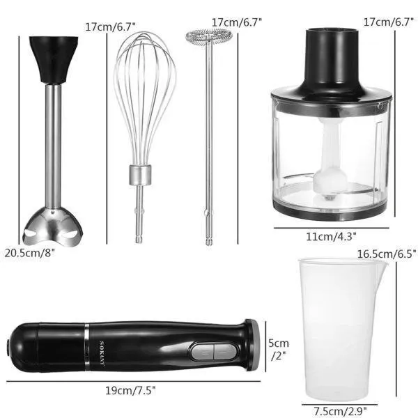Sokany 5 in 1 Hand Blender 800W – photo 5