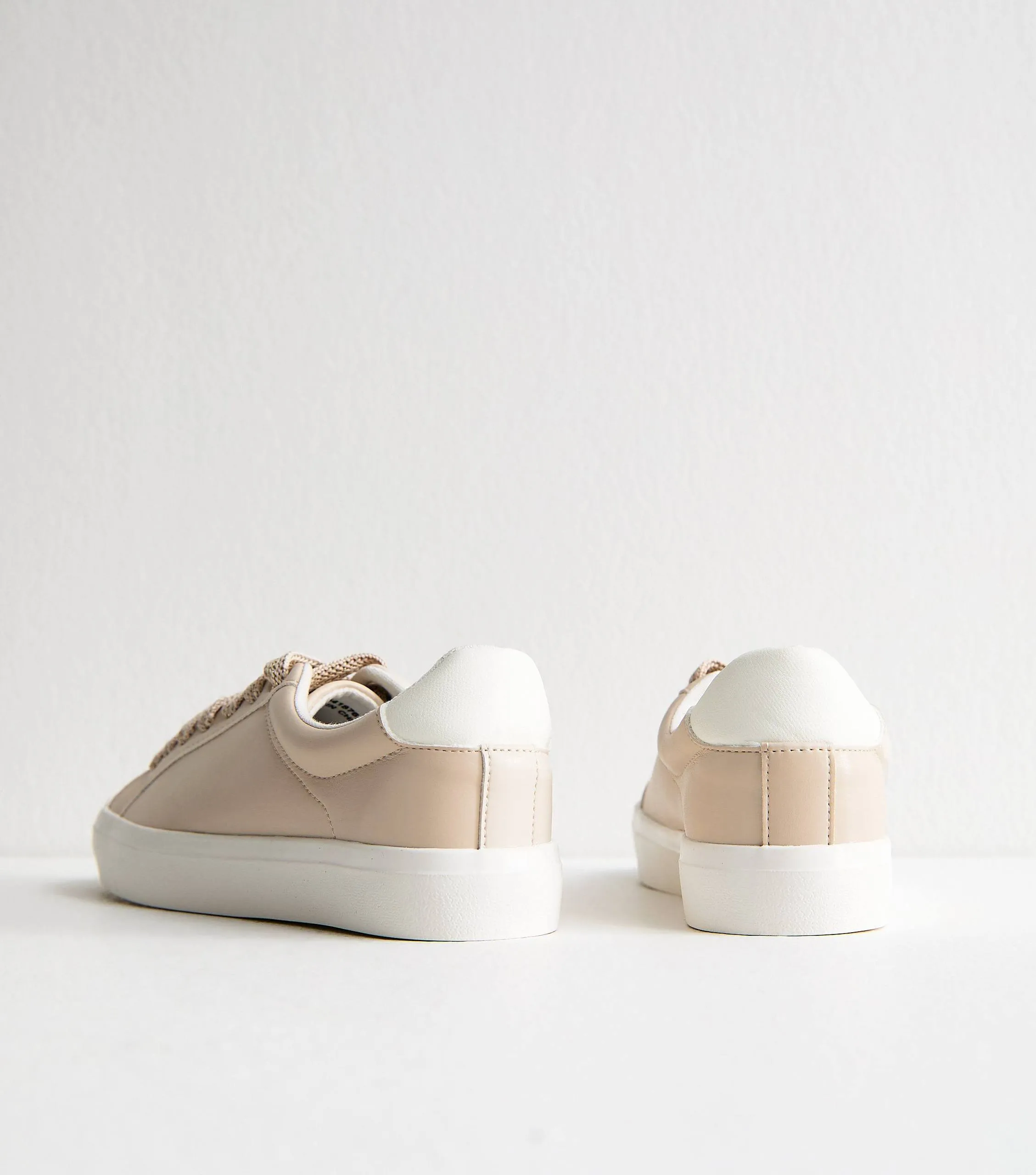 New Look Faux Leather Lace Up Trainers – photo 4