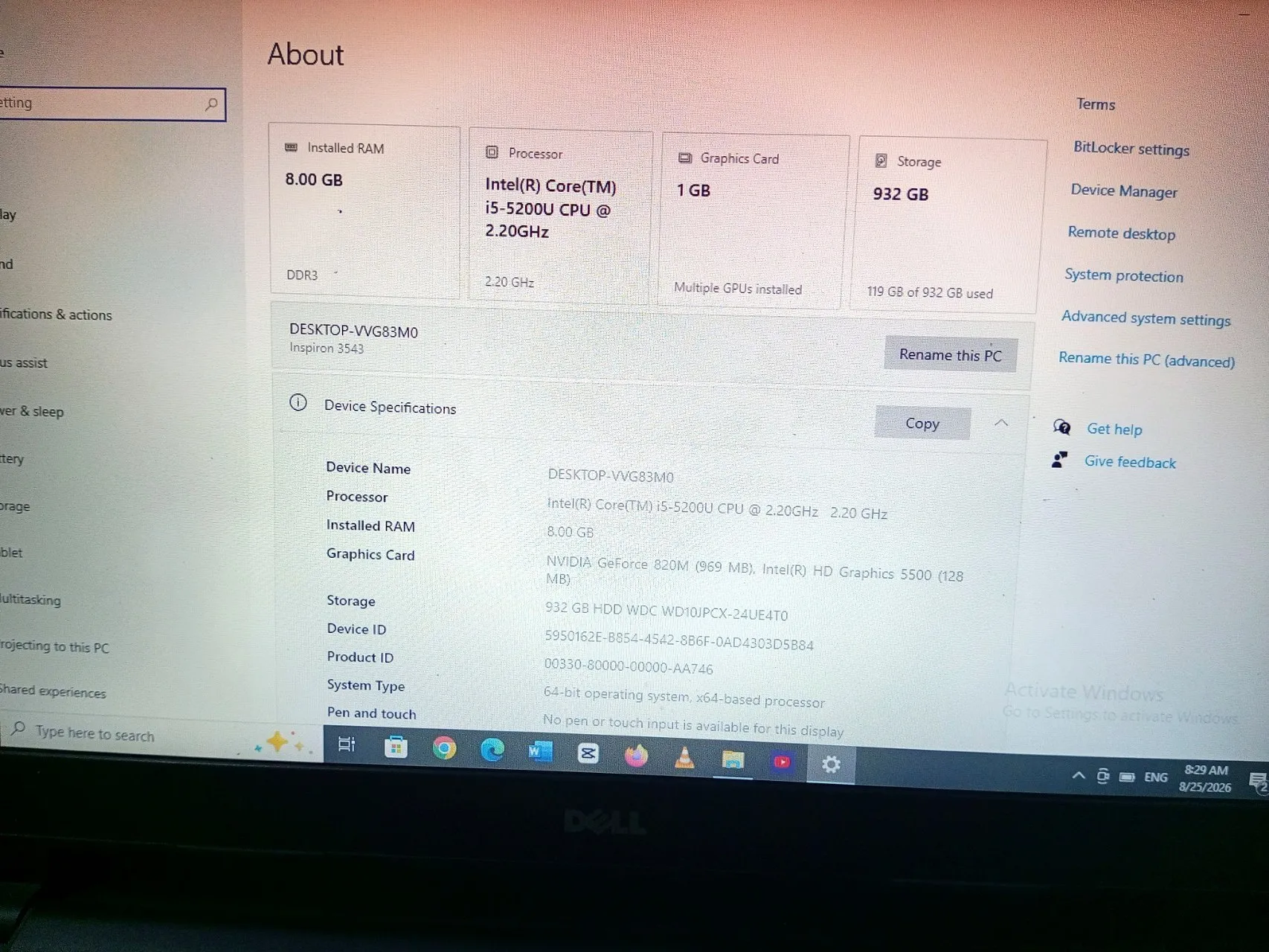 Dell Inspiron 3543 i5 Laptop – photo 3