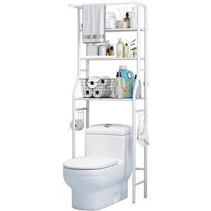 Over Toilet WC Rack 3 Tier Metal Shelf