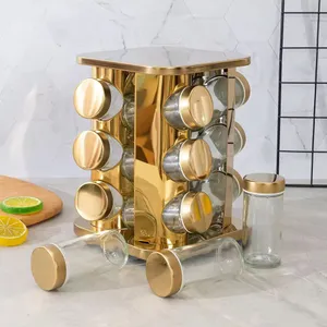 12 Jar Rotating Spice Carousel Rack