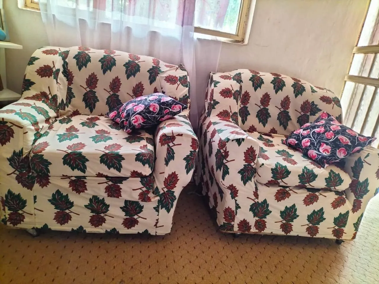 Floral Fabric Sofa Set – photo 4