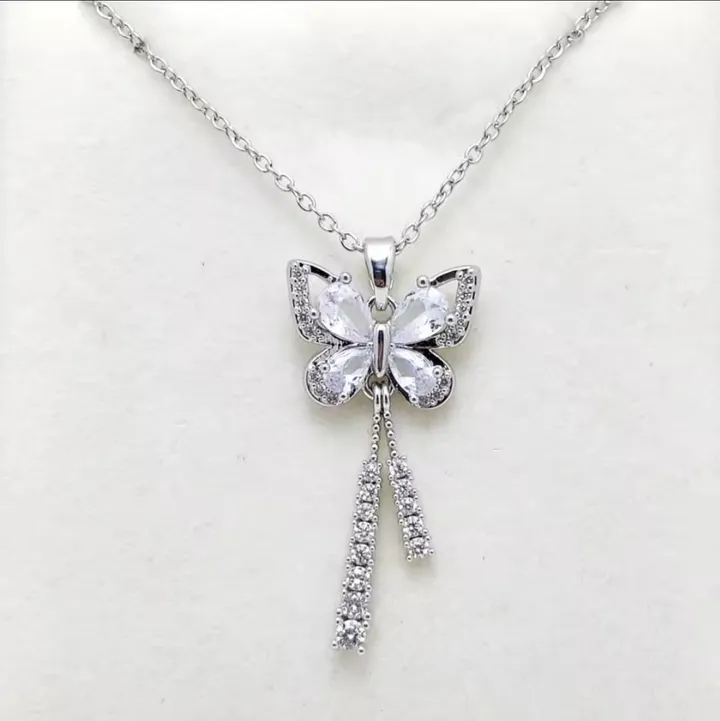Butterfly Heart Pendant Women Necklace – photo 5