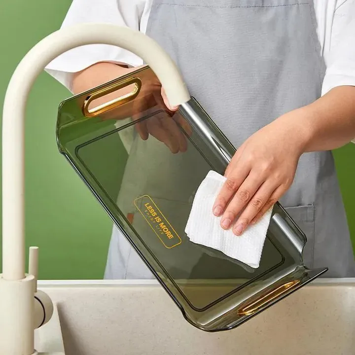 3-Piece Serving Tray Golden Handle – photo 4