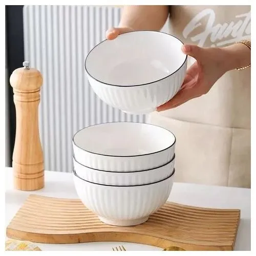 White Ceramic Soup Bowls – photo 5