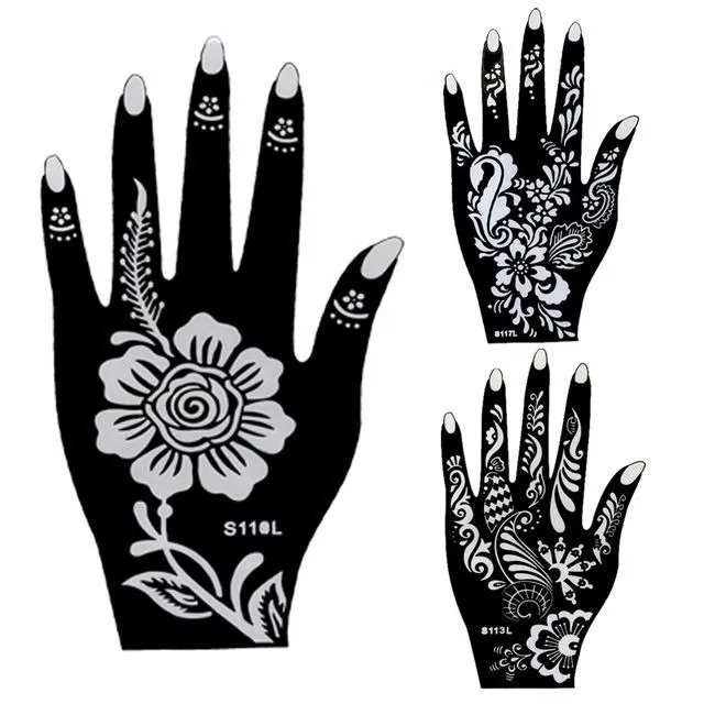1 Pair Henna Tattoo Stencil Set – photo 3