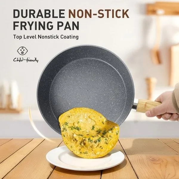 Momcoc 3pcs Ceramic Fry Pan Set – photo 6