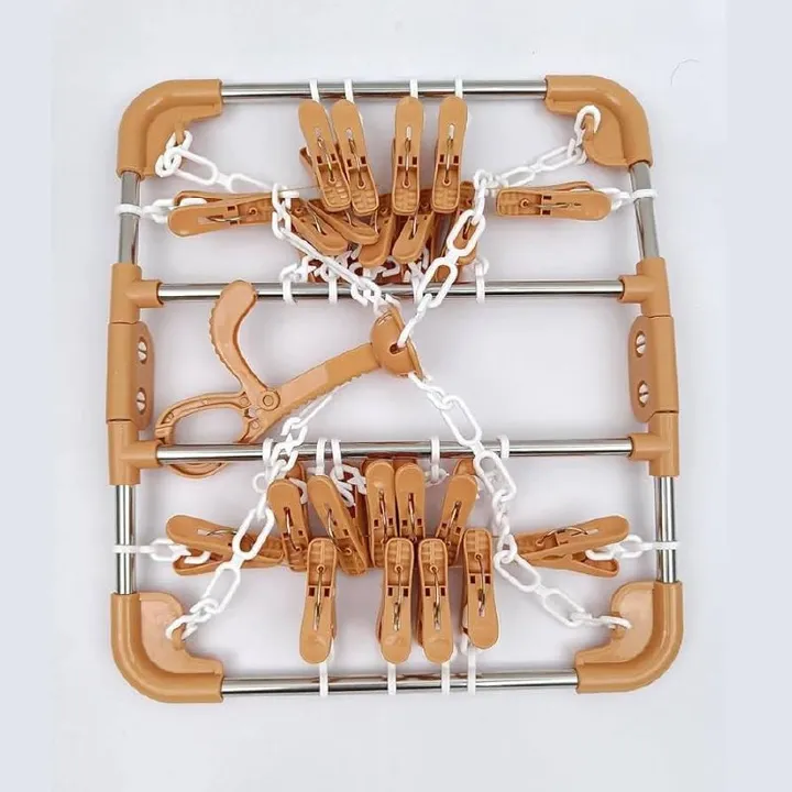 Clothes Hanger with 20 Clips – photo 4
