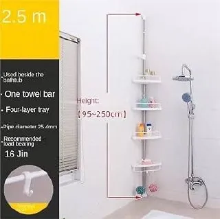 Adjustable Bathroom Corner Shelf – photo 3