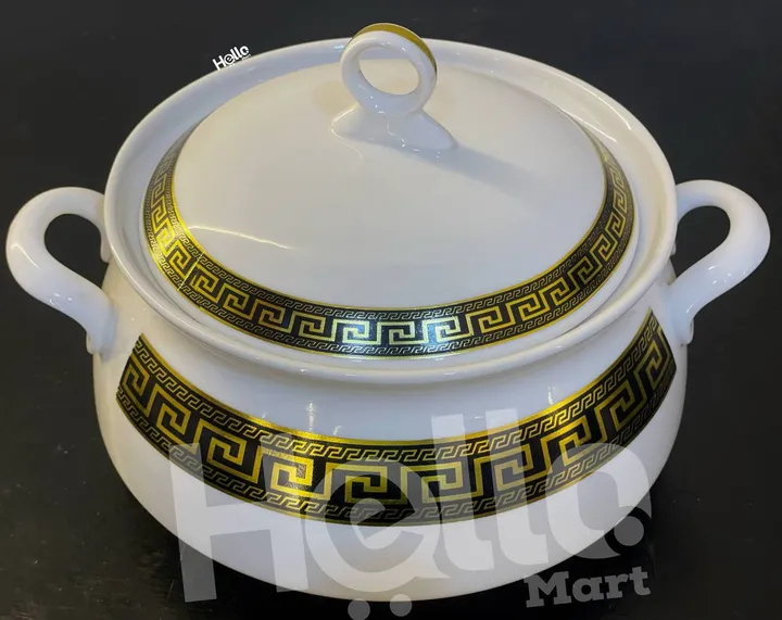 Elegant Ceramic Stew Serving Bowl – photo 3