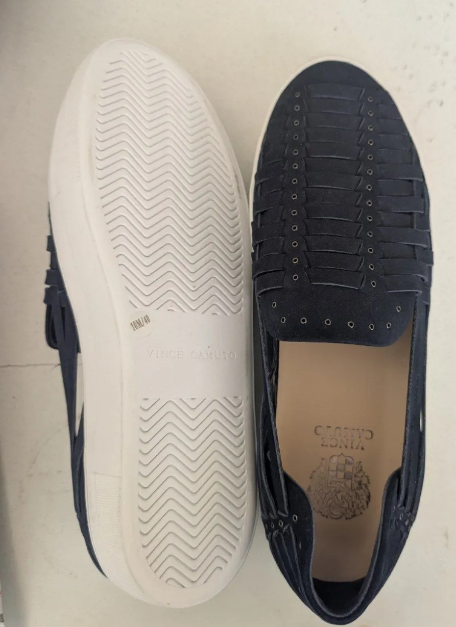 Vince Camuto Woven Leather Moccasins Size 40 – photo 3