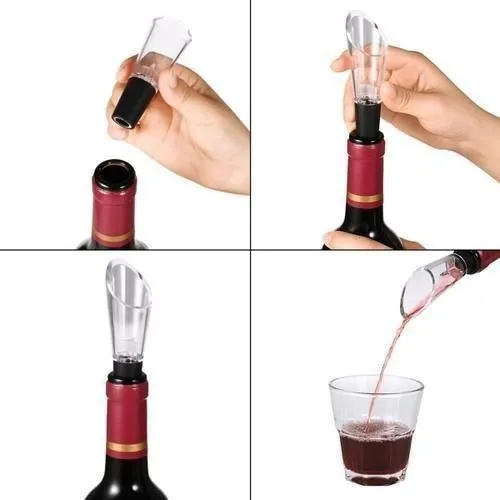 Wine Pourer and Vacuum Stopper Set – photo 3