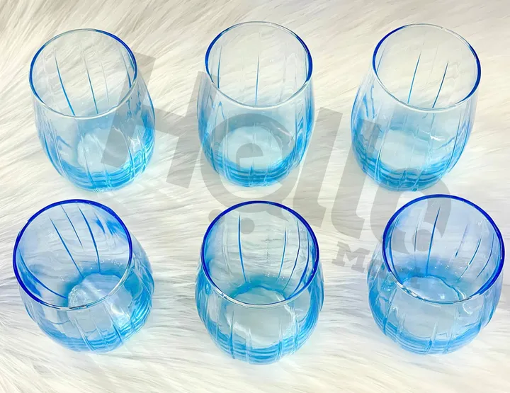Quality Blue Drinking Glasses Set – photo 4