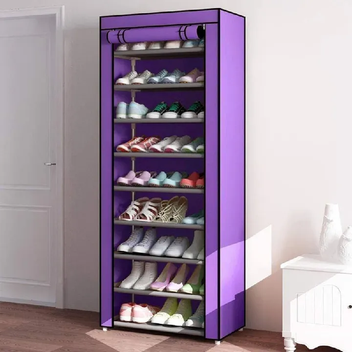 Dust-Proof 9-Tier Shoe Rack – photo 3
