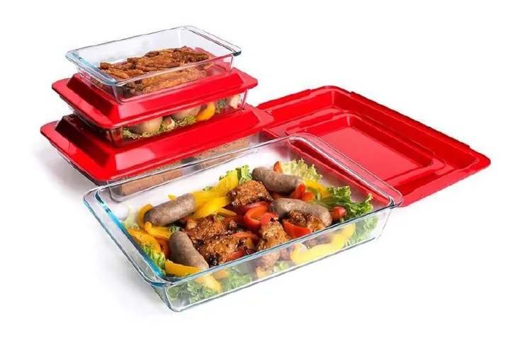 Glass Bakeware Tray 4 Piece Set – photo 4