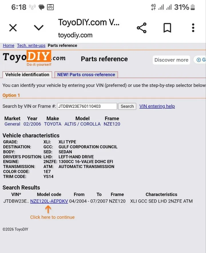 Toyota Corolla 2006 Automatic – photo 5