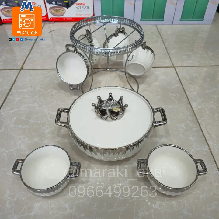 Ceramic Soup Bowl 7-Piece Set – photo 4