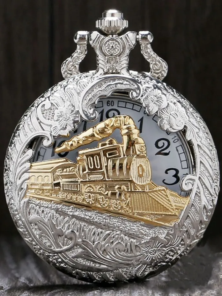 Vintage Classic Large Gear Pocket Watch – photo 8