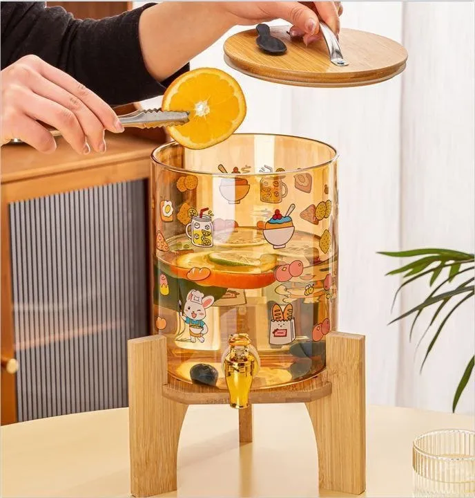 3.6L Glass Dispenser with 6 Glasses – photo 3