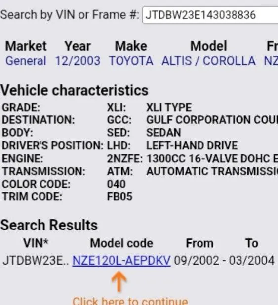 Toyota Corolla 2003 Automatic – photo 6
