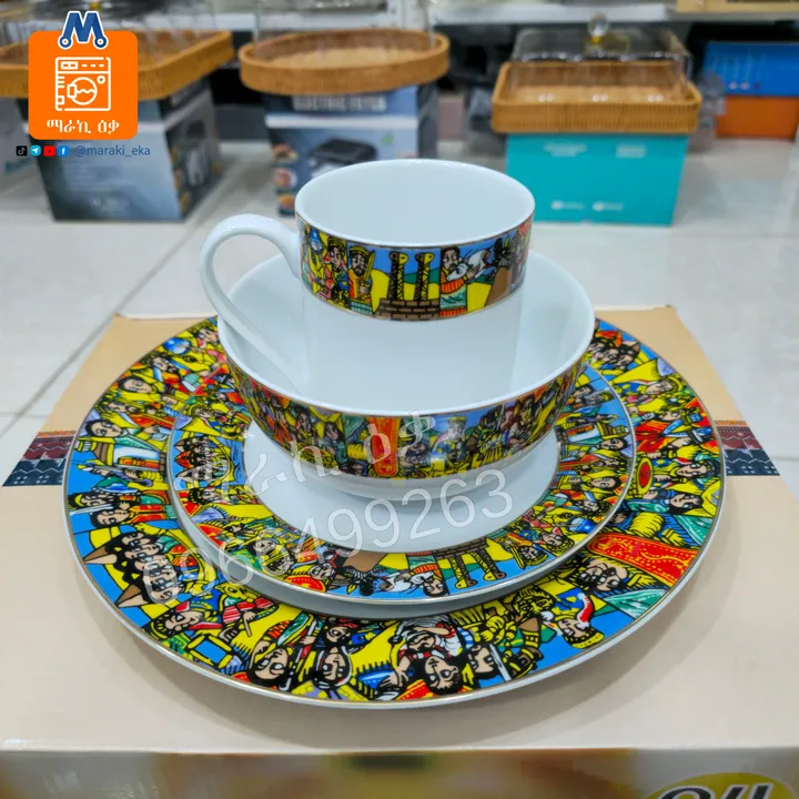 Saba 24PCs Ceramic Dinner Set – photo 3