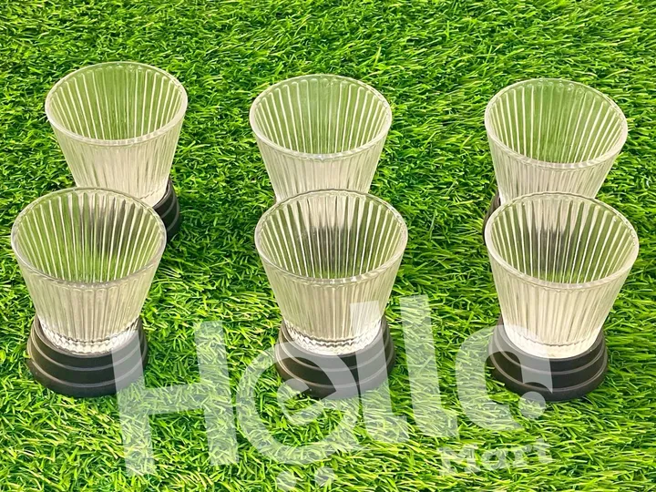 Decorative Glass Cup Set 6 Pieces – photo 3