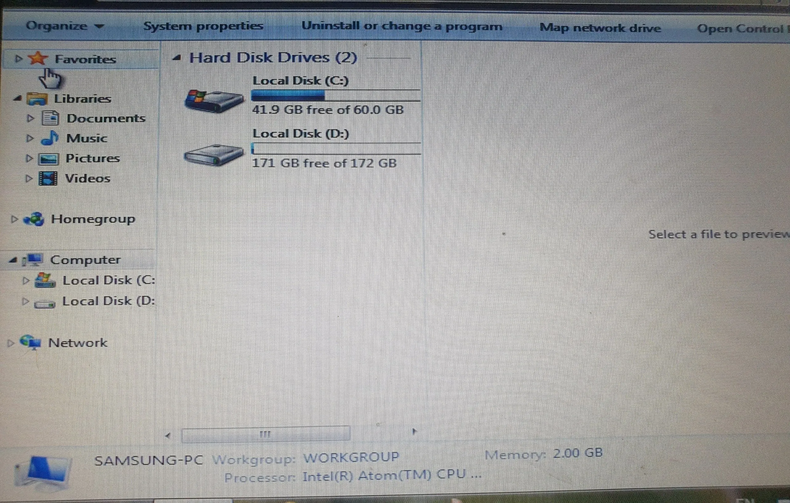 Samsung Laptop Core i3 2GB – photo 3