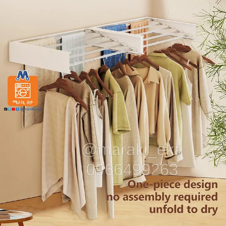 Wall Mounted Foldable Cloth Drying Rack – photo 5