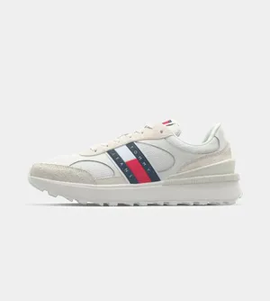Tommy Jeans Leather and Textile Sneakers