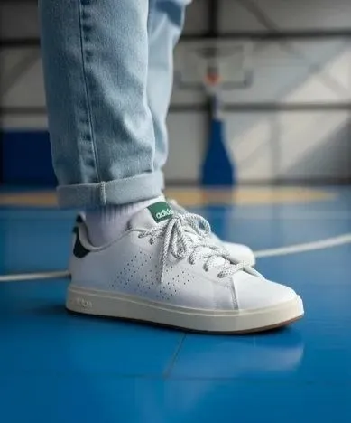 Adidas Advantage Base 2.0 Core White Shoes – photo 3