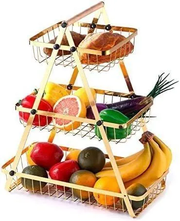 3-Layer Stainless Steel Fruit Basket – photo 3