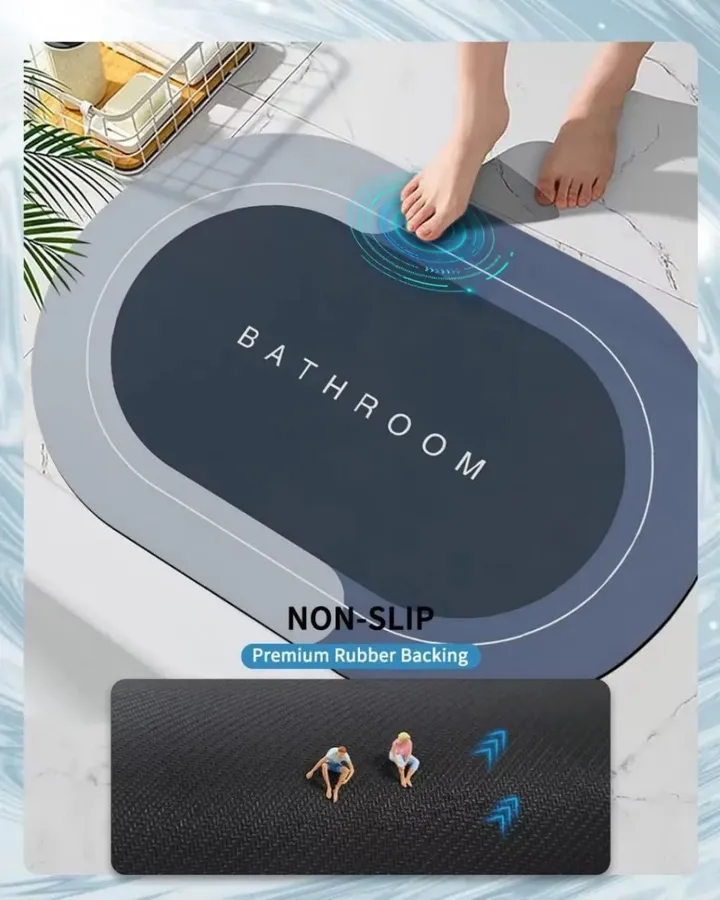 Non Slip Water Absorbent Shower Mat – photo 5
