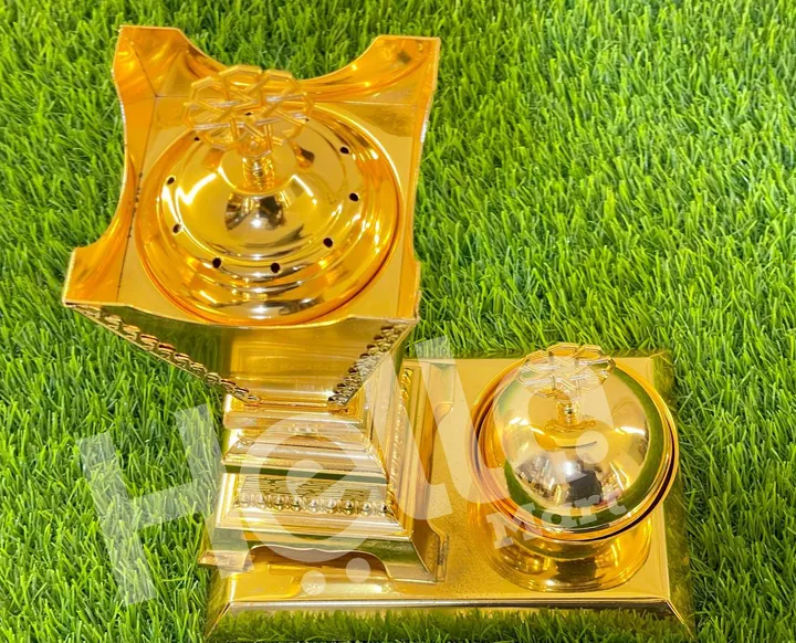 Gold Incense Burner with Holder – photo 3