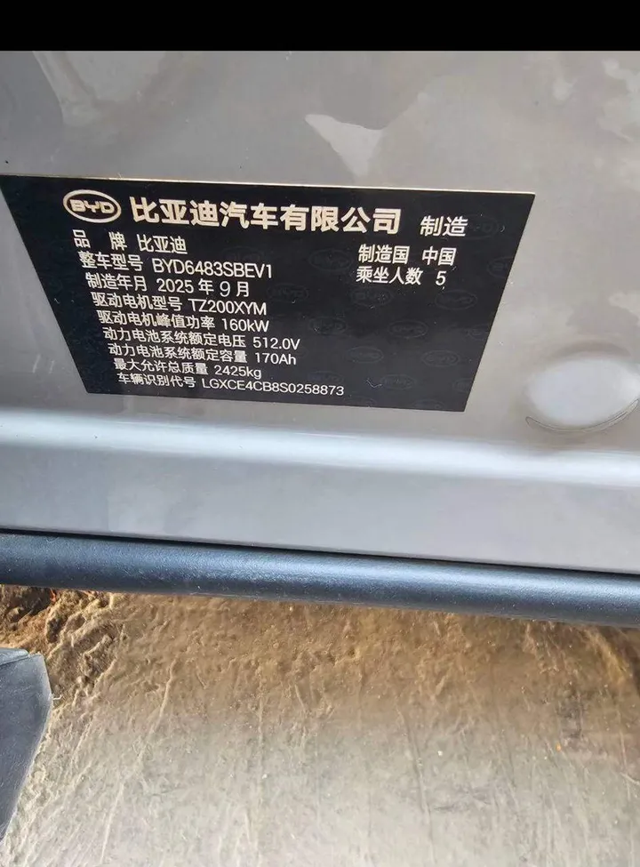 2025 BYD Song Plus Champion Electric SUV – photo 3
