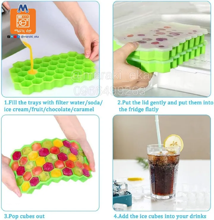 37 Cubes Silicone Ice Maker Tray – photo 3