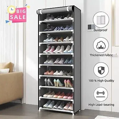 9-Tier Fabric Shoe Rack – photo 4