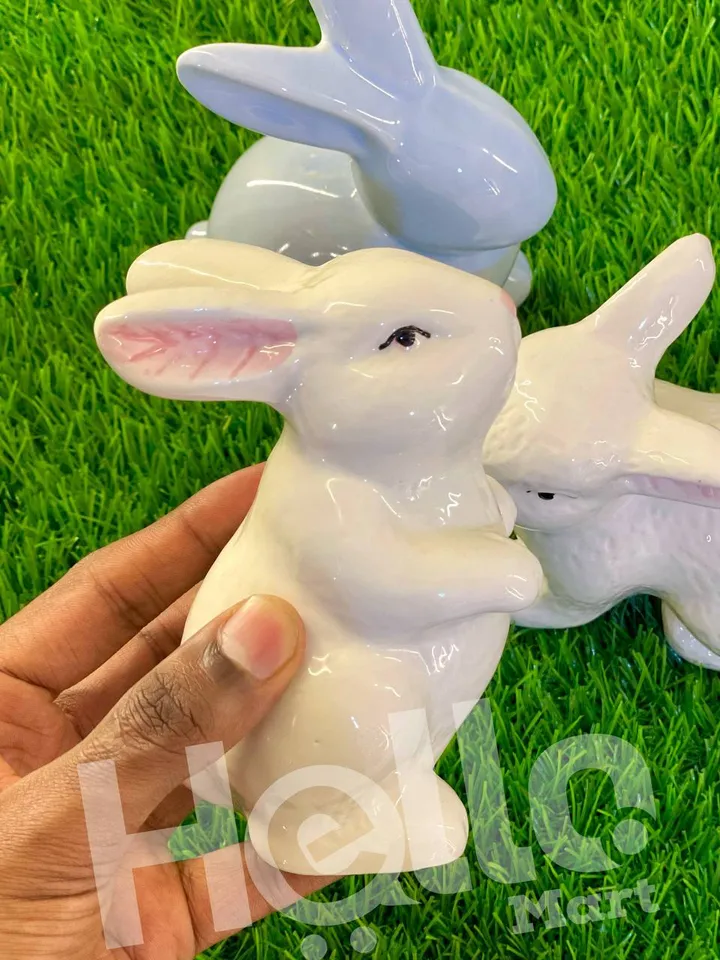 Ceramic Rabbit Home Decor Figurines – photo 3