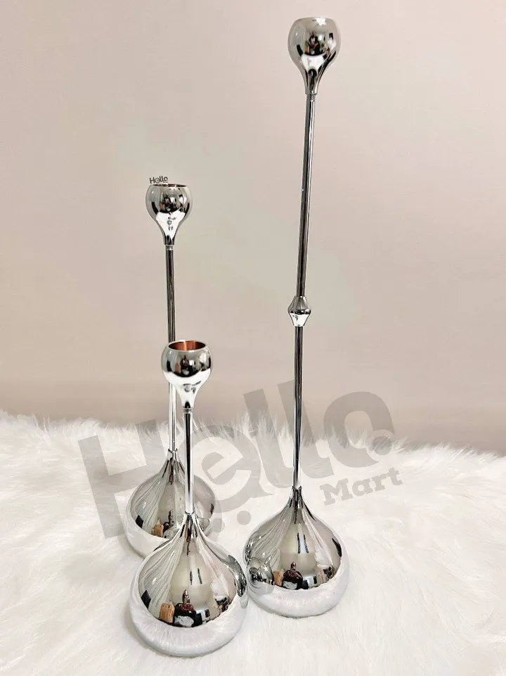Elegant Metal Candle Holder Set – photo 3