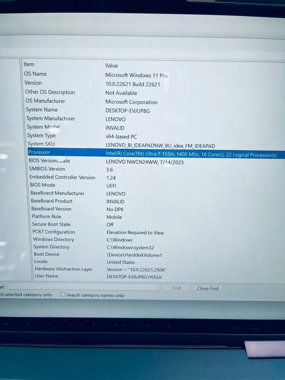 Lenovo Yoga Core Ultra 7 Laptop – photo 6